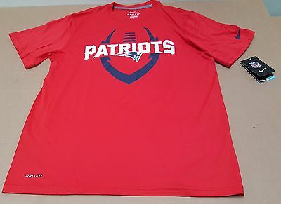 400x291 New England Patriots Foot Ball Icon Men's Nfl Dri Fit T Shirt Red