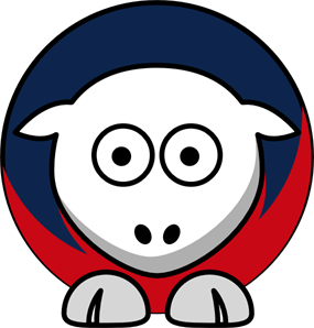 285x298 Sheep Toned New England Patriots Team Colors Png, Clip Art