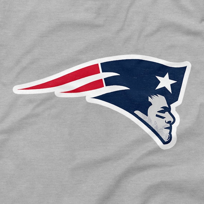 794x794 Tom Brady Shirt New England Patriots Logo Parody Gray Grey Etsy