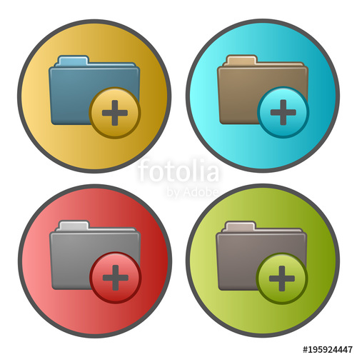 500x500 Add A Folder New Folder Icon