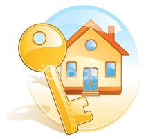 211x200 Key, New Home, Stylized Vector Icon Stock Vectors