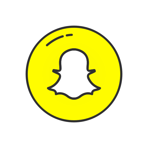 512x512 White Snapchat Logo Transparent Background