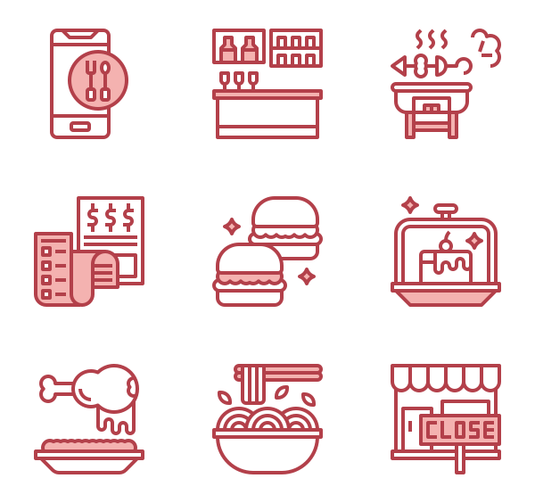 600x564 Menu Icon Packs