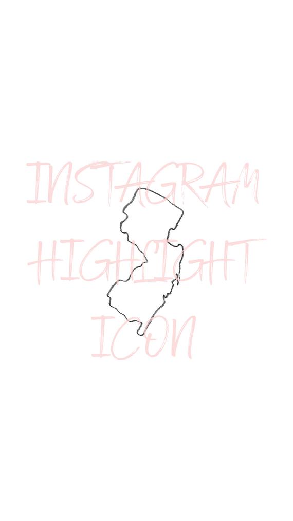 570x1013 New Jersey State Icon Instagram Highlight Cover Ig Story Etsy