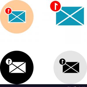 300x300 New Mail Message Icon Vector Catchsplace