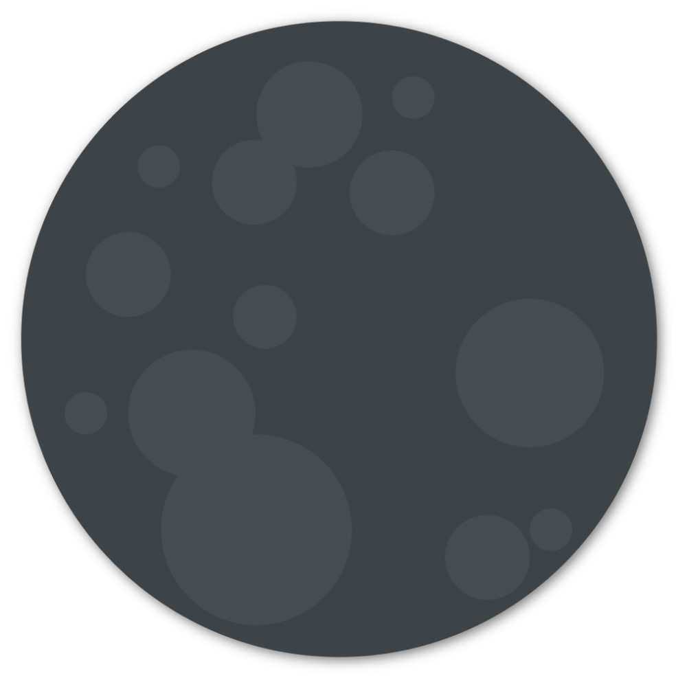 1000x1000 Emoji One Animals Nature Wall Icon New Moon Symbol