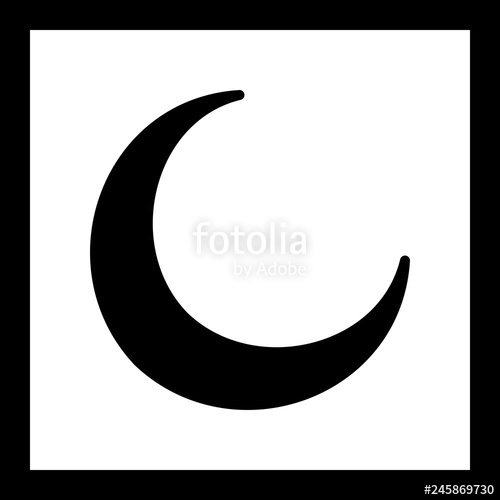 500x500 Vector New Moon Icon Stock Image And Royalty Free Vector
