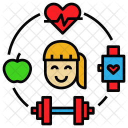 256x256 Lifestyle Icon Of Colored Outline Style