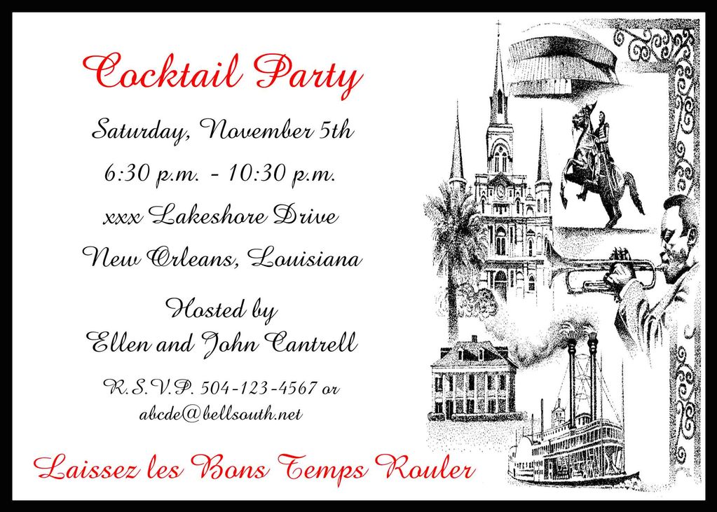 1023x731 Multi New Orleans Icons Custom Invitation Rudman's Gifts