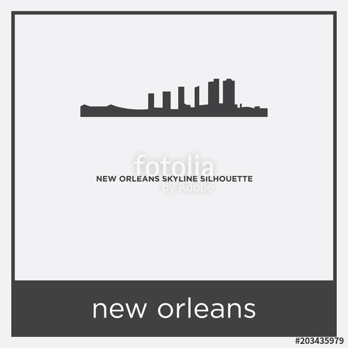 500x500 New Orleans Icon Isolated On White Background Stock Image