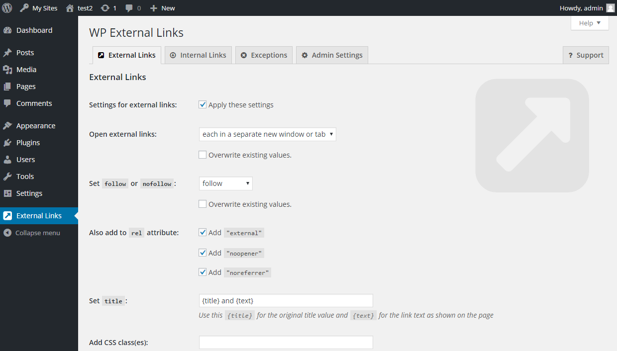 External Links Nofollow, Noopener New Window Wordpress 1240x706 External Links Nofollow, Noopener New Window Wordpress