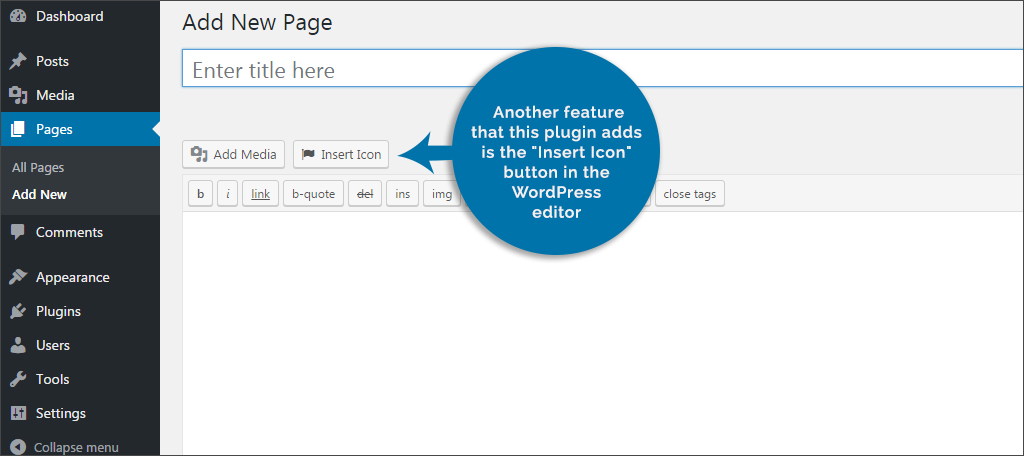 How To Add A Wordpress Icon Font Or Image 1024x456 How To Add A Wordpress Icon Font Or Image