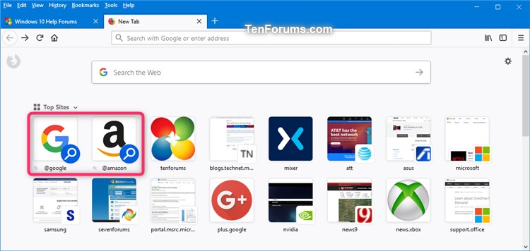 Add And Remove Search Engine Icons On New Tab Top Sites In Firefox 750x356 Add And Remove Search Engine Icons On New Tab Top Sites In Firefox