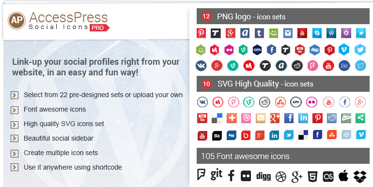 770x387 New Release Accesspress Social Icons