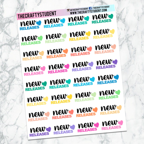 480x480 New Releases Icon Sheet Thecraftystudent