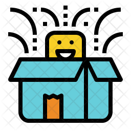 256x256 New Product Release Icon Of Colored Outline Style