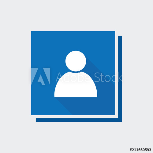 500x500 Flat Style Design Of New User Icon