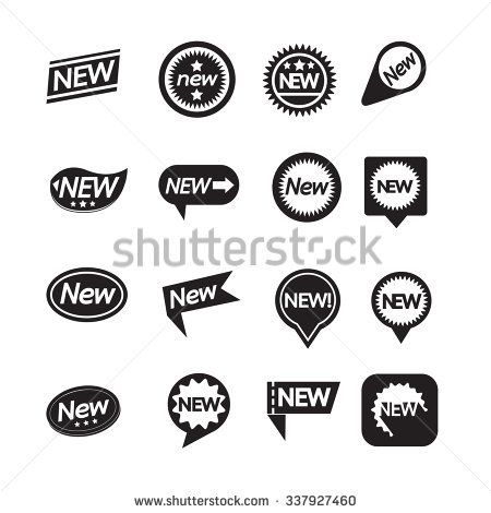 Set Of Labels New Icon For Website And Communication Icons 450x470 Set Of Labels New Icon For Website And Communication Icons