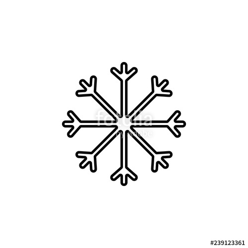 Snowflake Icon Simple Outline Vector Of Christmas, New Year 500x500 Snowflake Icon Simple Outline Vector Of Christmas, New Year