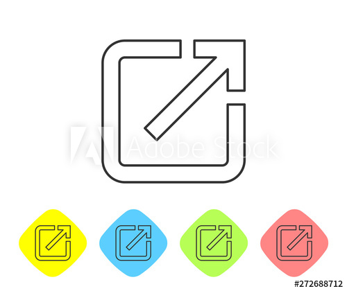 Grey Open In New Window Line Icon Isolated On White Background 500x420 Grey Open In New Window Line Icon Isolated On White Background