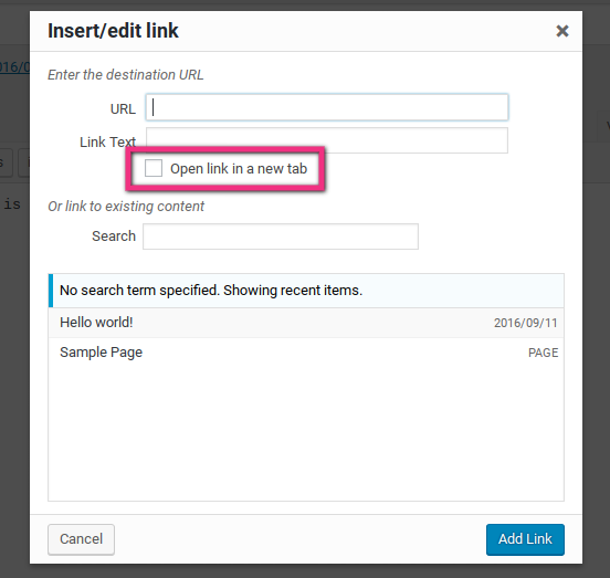 How To Make A Link Open In A New Window In Wordpress 552x523 How To Make A Link Open In A New Window In Wordpress