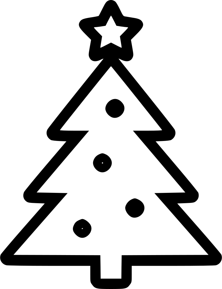 752x980 Christmas New Year Tree Png Icon Free Download
