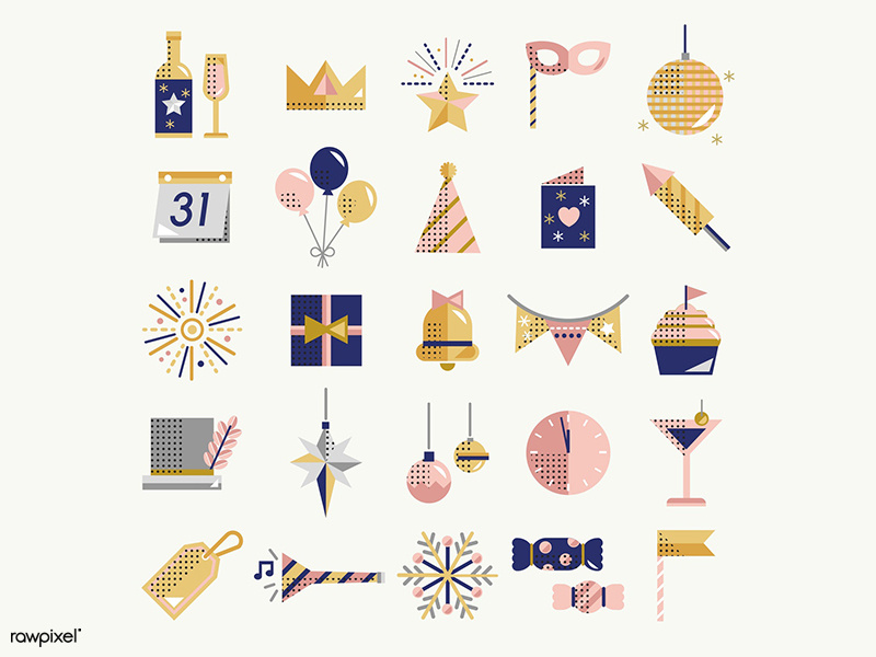 800x600 New Year's Icons