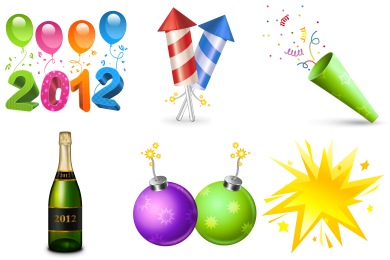 390x260 New Year Iconset