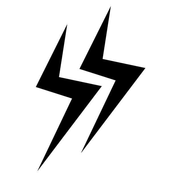 640x640 Lightning Lightning Icon Free Material Mark Symbol