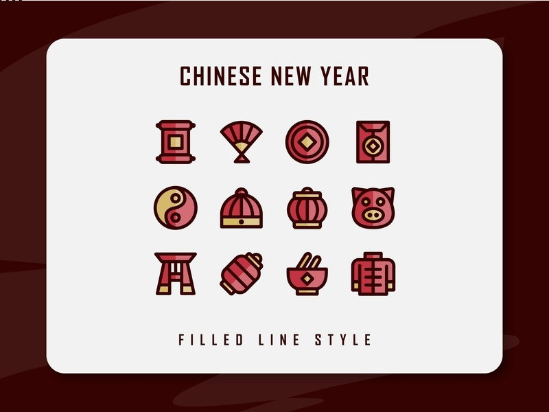 800x600 Chinese New Year Icon Set