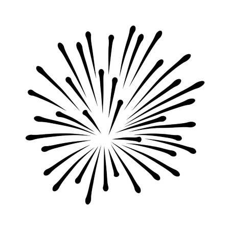 450x450 New Years Fireworks Clipart Black And White