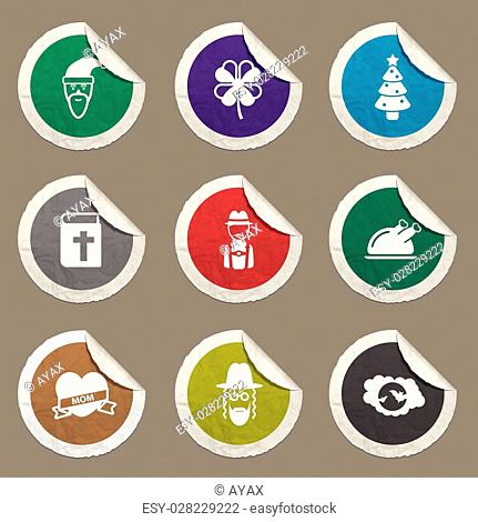 431x470 New Year Day Icon Stock Photos And Images Age Fotostock