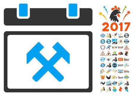 450x321 Working Calendar Day Icon With Bonus New Year Graphic Icons