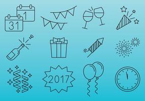 286x200 New Years Eve Icon Free Vector Art