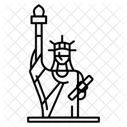 256x256 New York Icon Of Line Style