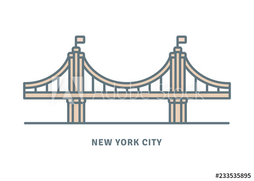 New York City Icon With Brooklyn Bridge 500x357 New York City Icon With Brooklyn Bridge