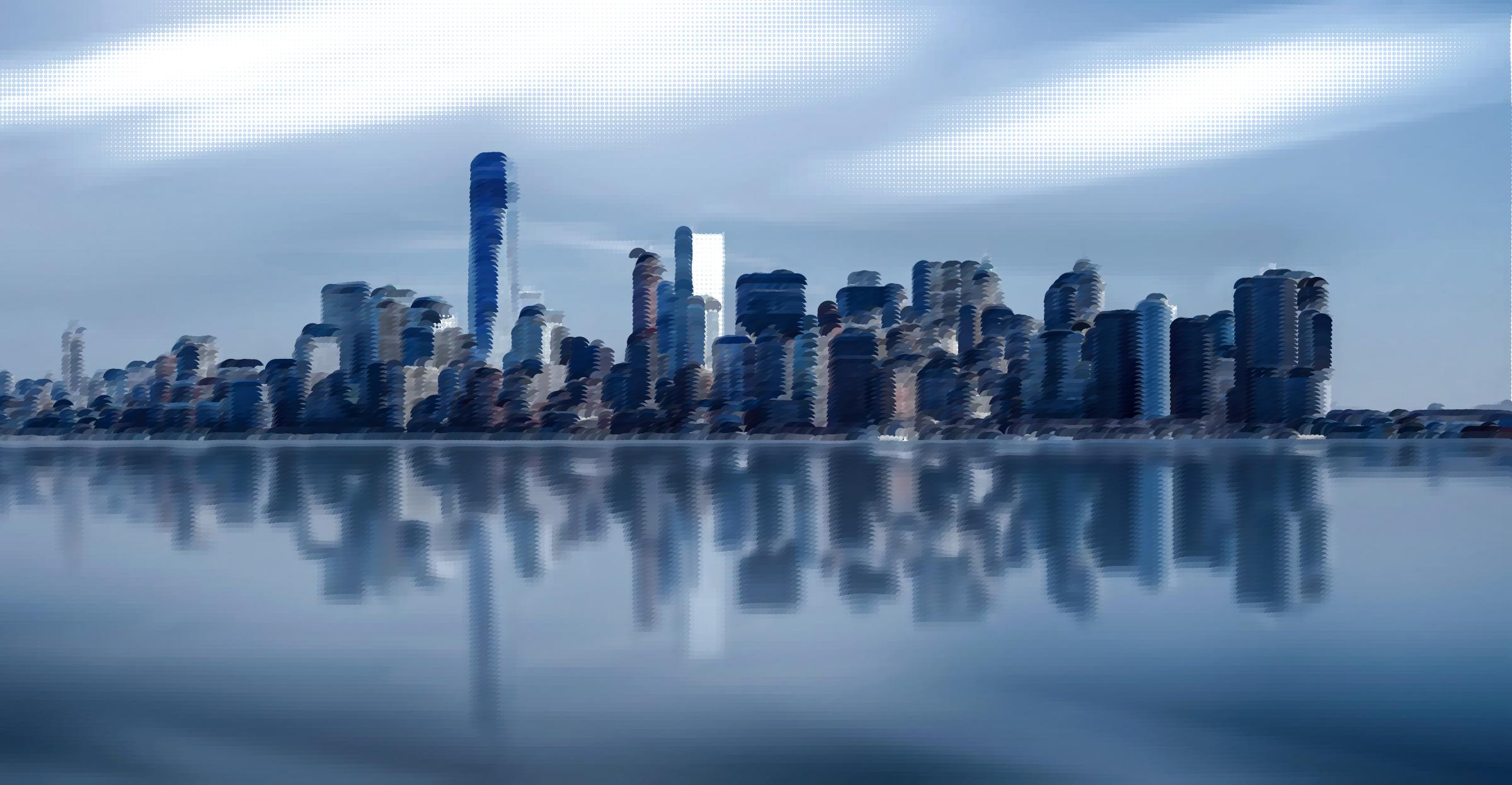 Surreal New York Skyline Icons Png 2400x1247 Surreal New York Skyline Icons Png