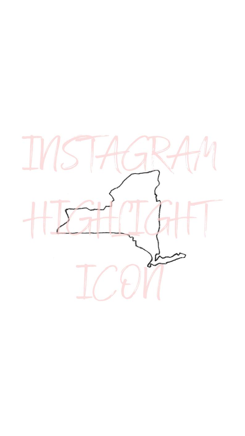 794x1411 New York State Icon Instagram Highlight Cover Ig Story Etsy