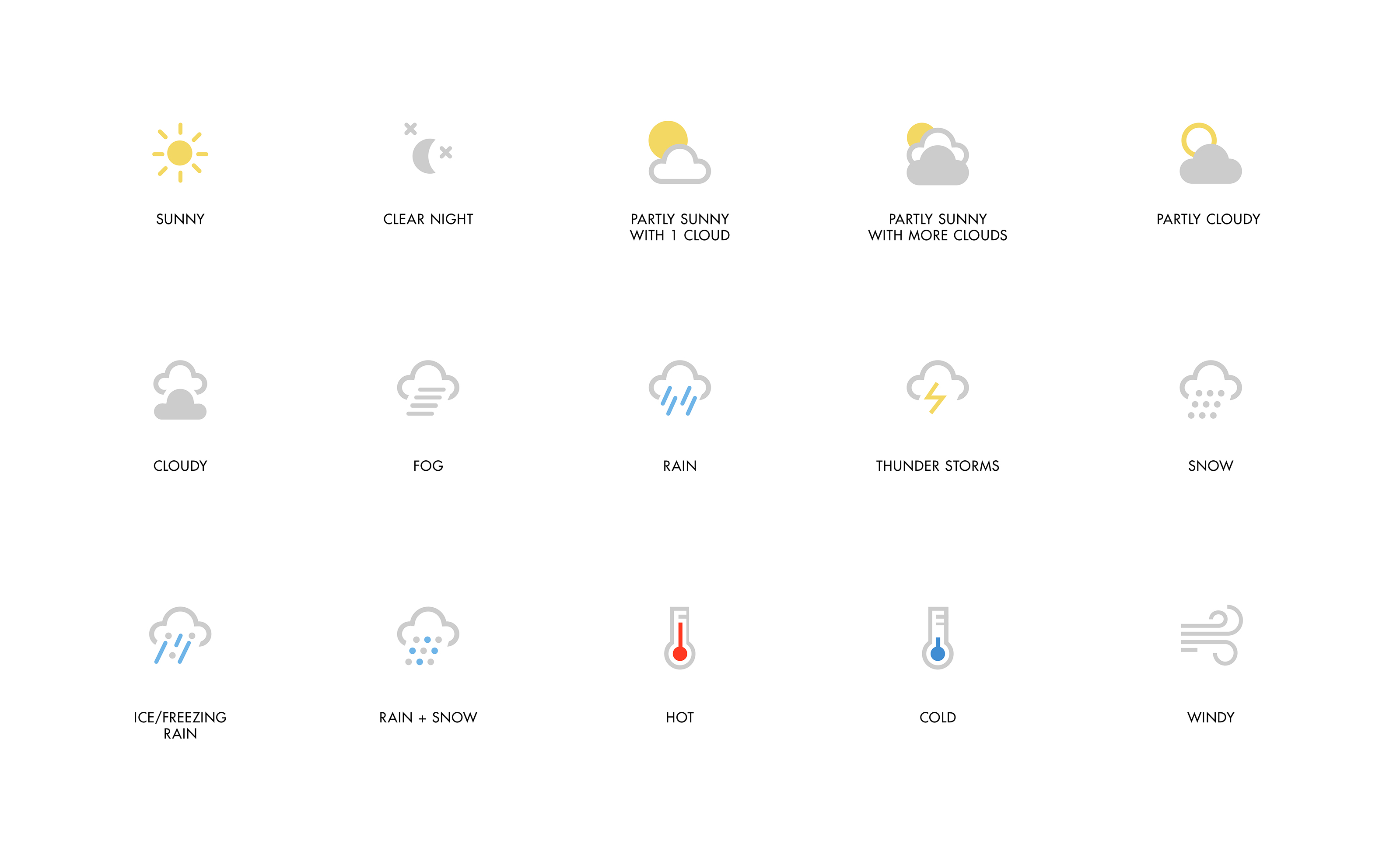 3200x1977 Weather Icons For The New York Times The Tom Agency