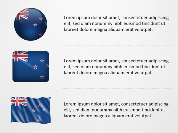 601x450 New Zealand Flag Icons Powerpoint Map Slides