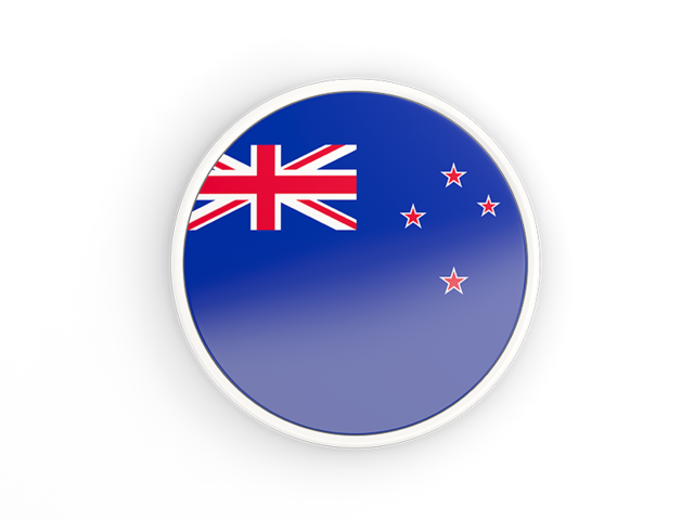 640x480 Round Icon With White Frame Illustration Of Flag Of New Zealand