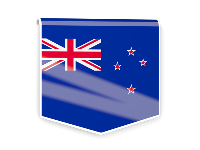 640x480 Square Flag Label Illustration Of Flag Of New Zealand
