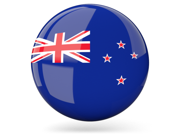 640x480 Glossy Round Icon Illustration Of Flag Of New Zealand