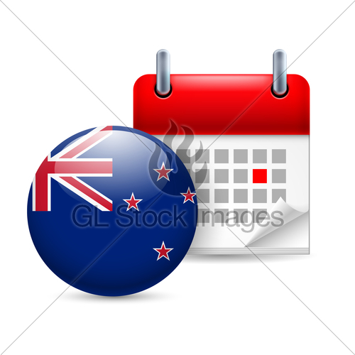 500x500 Icon Of National Day In New Zealand Gl Stock Images