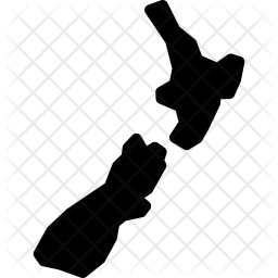 256x256 New Zealand Icon Of Glyph Style