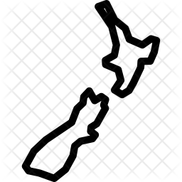 256x256 New Zealand Icon Of Line Style