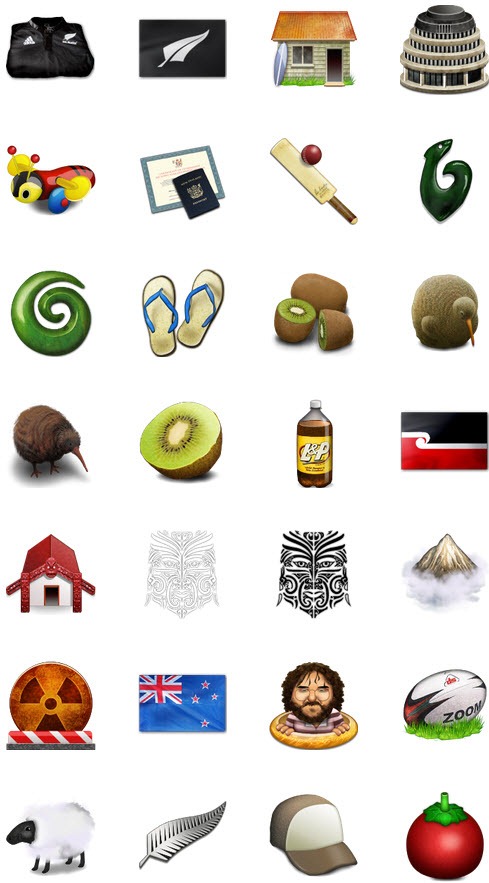 489x883 New Zealand Icons My Free Photoshop World