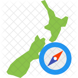 256x256 New Zealand Navigation Icon Of Flat Style