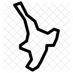 256x256 North New Zealand Icon Of Line Style