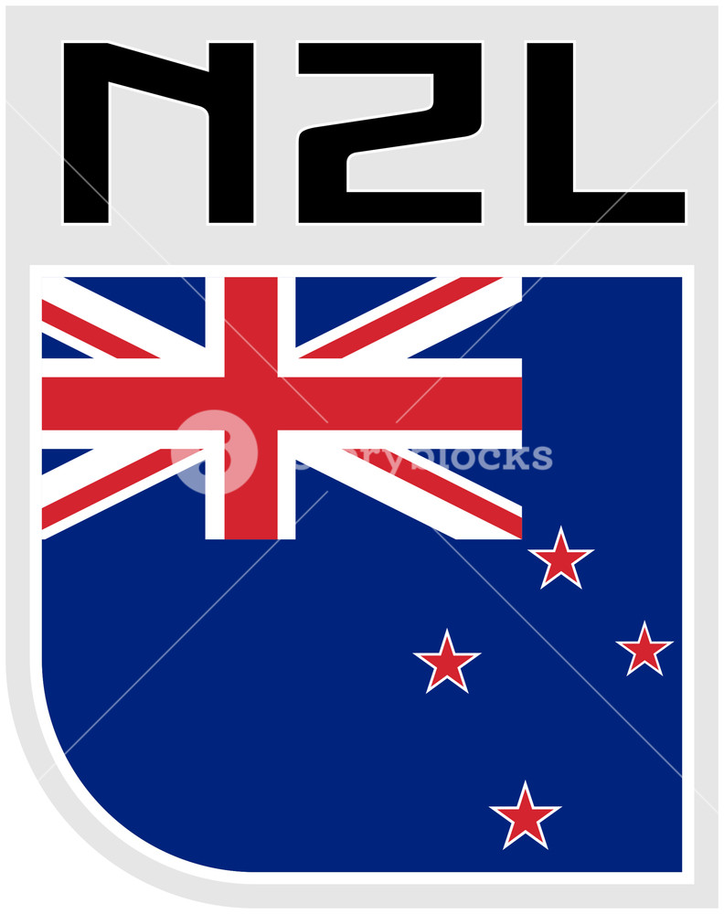 792x1000 Flag Of New Zealand Icon Royalty Free Stock Image